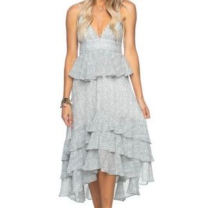 Buddy Love tiered snake print dress